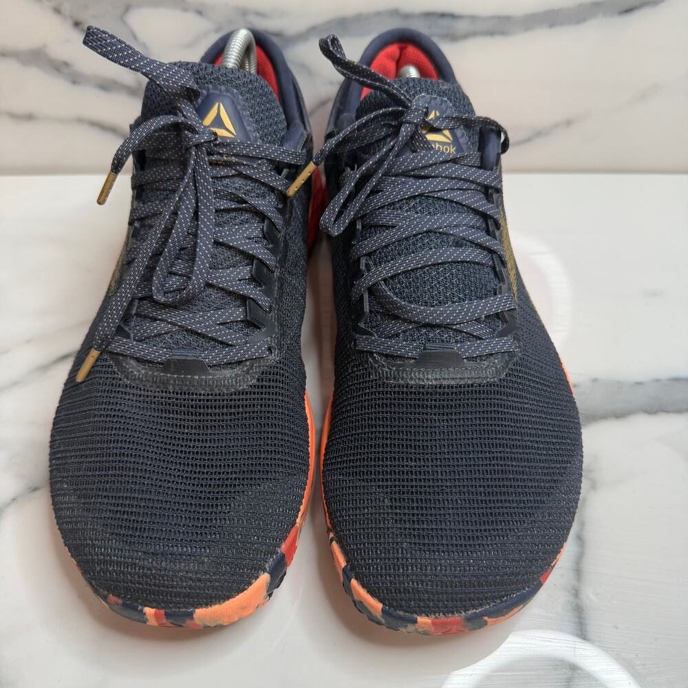 Reebok Women's Navy Blue/Orange Colorway Nano 9 Shoes Sz 9 Crossfit Metcon Gym - Picture 2 of 6
